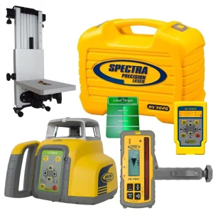 Spectra Precision HV302G-7 Green Beam Laser Interior / Exterior Package with Deluxe HL760U Receiver