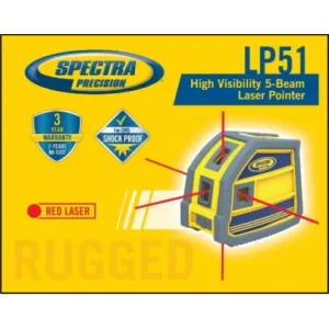 Spectra Precision LP51 Red 5 Beam Pointing Laser - view 4