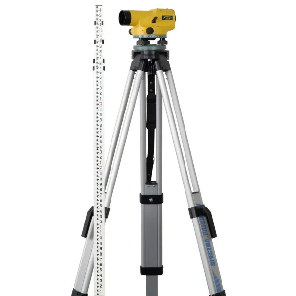 Spectra Precision AL24M-1 Automatic Level 24 power with Measuring Rod-Tenths and Tripod