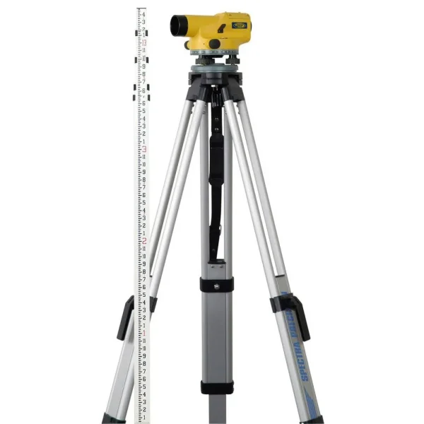Spectra Precision AL24M-2 Automatic Level 24 power with Measuring Rod-inches and Tripod