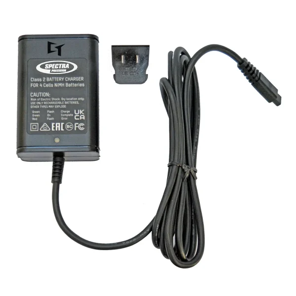 Spectra Precision CH10 Charger for UL633 / UL633N / GL1425C Rotary Laser and DG613 and DG813 Series Pipe Lasers