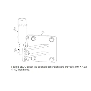 Spectra Precision DM-20 Bulldozer Bolt-On Mount - view 2