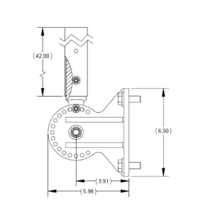 Spectra Precision DM-20 Bulldozer Bolt-On Mount - view 3
