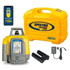 Spectra Precision HV1305C-BCC Horiz/Vert – Interior/Exterior RED Beam Laser Package with NO Receiver, Small Case and ...