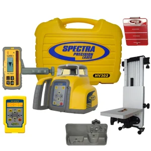 Spectra Precision HV302-7 Horizontal / Vertical Laser GC Package Rechargeable with HL760 Receiver