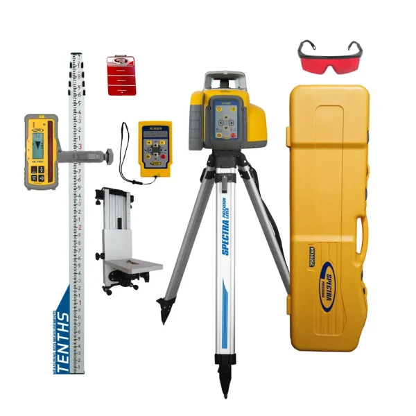 Spectra Precision HV302GC-17 Horiz / Vert – Interior / Exterior Laser GC Package with Remote, HL760 Receiver, Rod and...