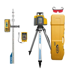 Spectra Precision HV302GC-2 Horiz/Vert – Interior/Exterior RED Beam Laser GC Package with Remote, HL760 Receiver, Rod...