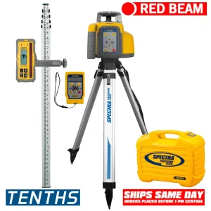 Spectra Precision HV302GC-X21 Horiz/Vert – Interior/Exterior RED Beam Laser GC Package w/ Remote, HL - view 2