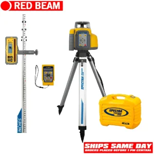 Spectra Precision HV302GC-X22 Horiz/Vert – Interior/Exterior RED Beam Laser GC Package w/ Remote, HL - view 2