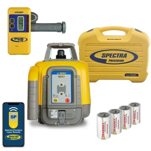 Spectra Precision LL1505C-82 Laser level Package with HR320 Receiver, Inches Rod, Tripod and Small C - view 2
