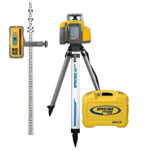 Spectra Precision LL300N-X11 Laser Package, Deluxe Reciever, TENTHS-Rod, HD Tripod and Small Case