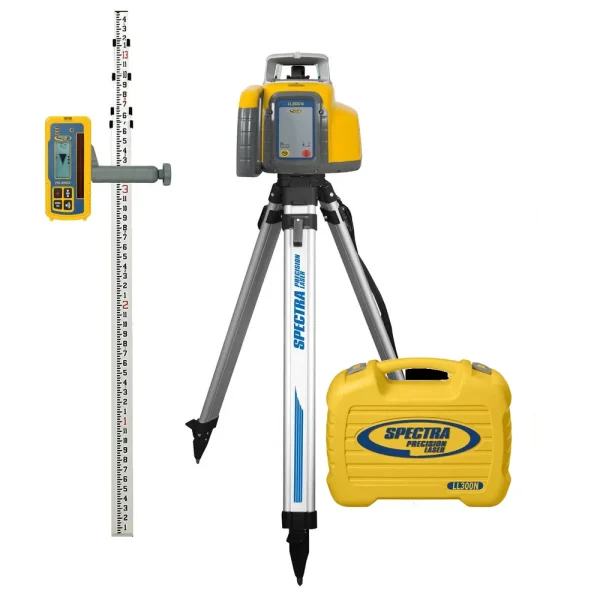 Spectra Precision LL300N-X1 Laser Package TENTHS-Rod, HD Tripod and Small Case