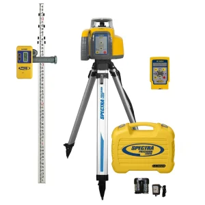 Spectra Precision LL300S-81 PRO Laser Package TENTHS-Rod, HD Tripod and Small Case