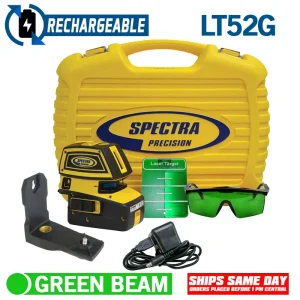 Spectra Precision LT52G-2 Point and Line Green Laser Tool with HR1220 Receiver for extended range - view 2