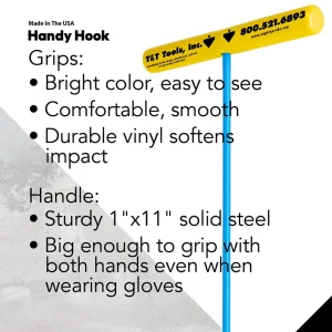 T&T Tools 42” Handy Hook Pull Box Lifting Tool with 3/8″ Steel Pump Hook - view 2