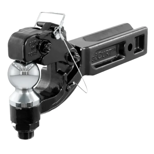 Croft Trailer Supply 2.5″ Receiver Mount Pintle Hook Combination with 5/16″ Hitch Ball