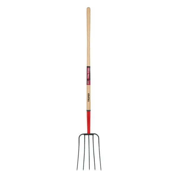 Truper Manure Fork, 5 Tines, Hardwood
