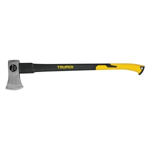 Truper 3.50 lb. Single-Bit Michigan Axe, Ergo Fiberglass Handle