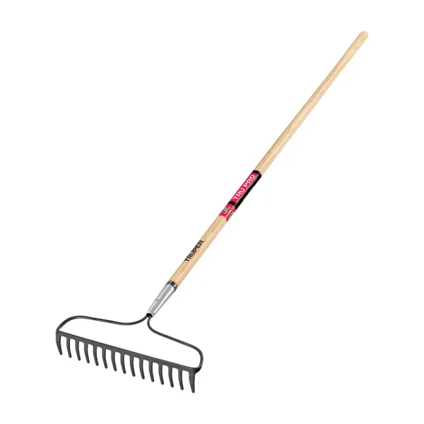 Truper Forged Bow Rake, 15 Tines, Hardwood Handle R-16AM-X