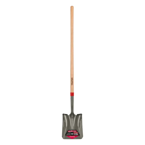 Truper Square-Point Shovel, Mid-Size Steps