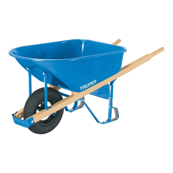Truper 6 cu ft Steel Tray Pneumatic/Tubed Wheelbarrow