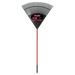 Truper Flexible Poly Leaf Rake, 30in Head, Fiberglass Handle, 9in Grip EP-30F