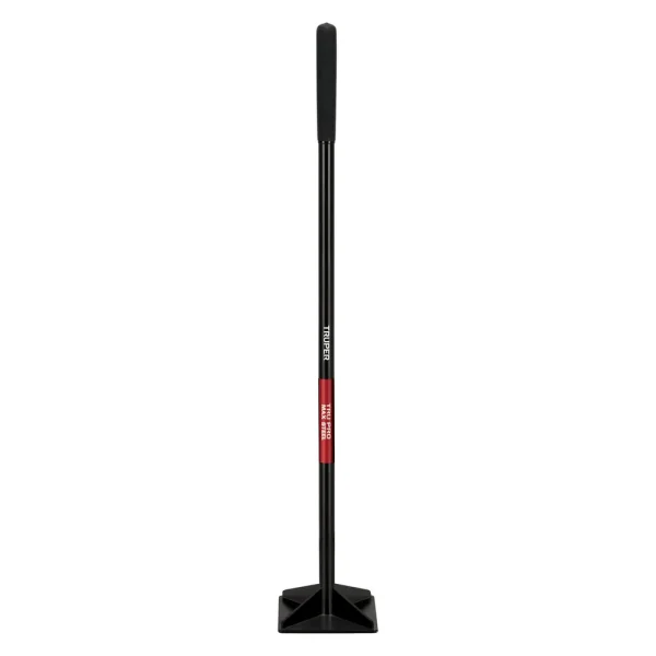 Truper 8in x 8in Steel Handle Tamper, 9in Grip KR-1ST