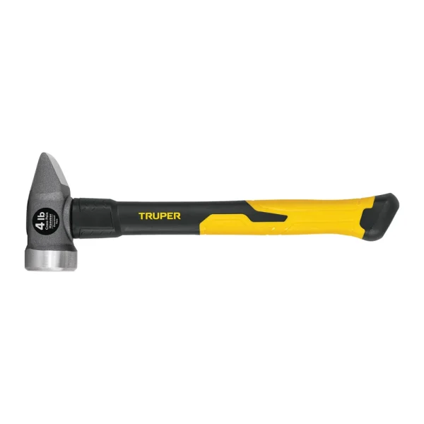 Truper 4 lb. Cross-Pein Hammer, Ergo Fiberglass Handle, Oversized Face CRP-4D-F