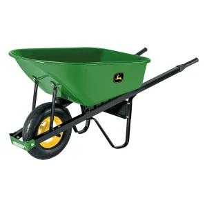 Truper JD 6 cu ft Steel Tray Medium-Duty Flat Free Wheelbarrow