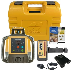 Topcon RL-HV1S Self-Leveling Single Grade Laser RB Kit with LS-100D Receiver and Rechargeable Batteries- 1051612-09