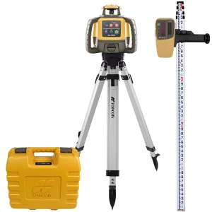 Topcon RL-H5A Self-Leveling Laser PS.DB Kit with LS-80L Receiver, Measuring Rod 10ths and Tripod – 1035258-01 (uses A...