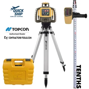 Topcon RL-H5A Self-Leveling Laser PS.DB Kit with LS-80L Receiver, Measuring Rod 10ths and Tripod – 1 - view 2