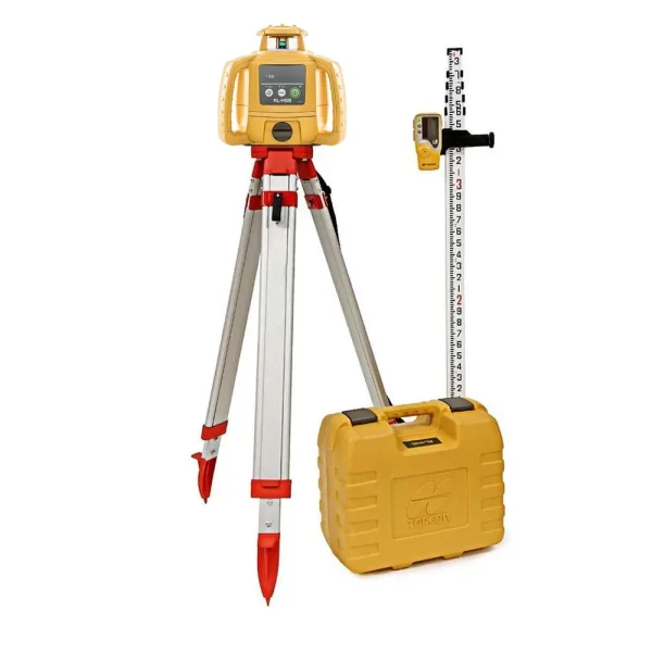 Topcon RL-H5B Self-Leveling Laser PS.DB2 Kit with LS-80L Receiver, Grade Rod TENTHS and Tripod- 1021200-33-K1 (uses A...