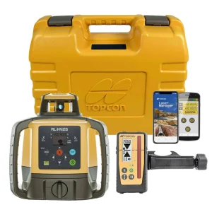 Topcon RL-HV2S Self-Leveling Dual Grade Laser RB Kit with LS-100D Receiver and ALKALINE Batteries- 1051612-22A