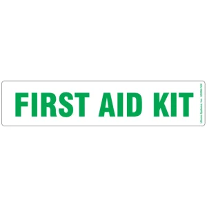 2″X 9″ First Aid Kit Label