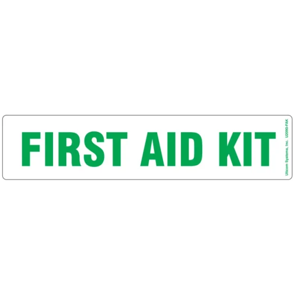 2″X 9″ First Aid Kit Label