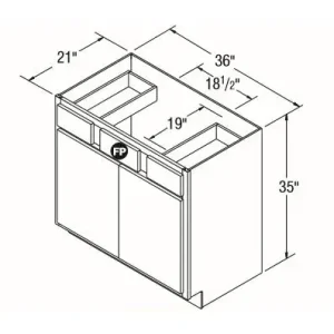 ARISTOKRAFT 211 VSB3635B 36″ VANTY BASE DURHAM BT DR