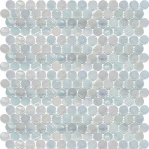 Interceramic White Mosaic Tile Penny Round Tile 12″ x 12″ Sheet