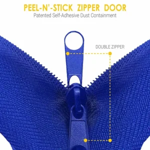 Zip-Up Cloth Peel & Stick Zippers – 2 PK - view 3