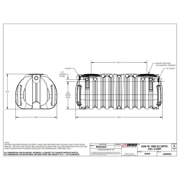 NEXGEN D2 SEPTIC TANKS