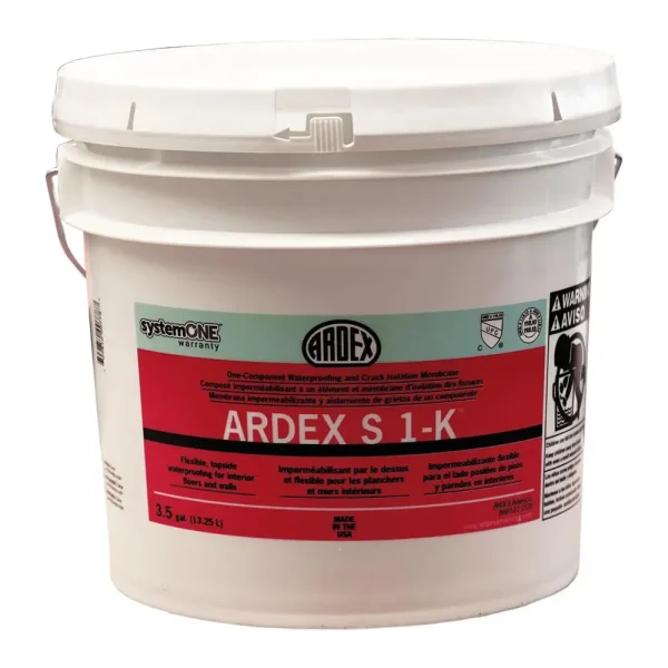Ardex S 1-K Waterproofing and Crack Isolation Membrane | 1 Gallon